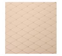 Tissu Matelassé en Simili Cuir Diamant pour D'ameublement Véhicule Automatique Voiture Intérieur Ouate Coussin Rembou(Cream,1.55X1m)