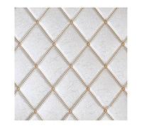 Tissu matelassé Simili Cuir synthétique au Metre pour Meubles Vinyle étanche Automobile canapé Coussin DIY Art Craft(White,1.38X1m)