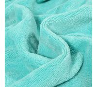 Tissu Micro Éponge Bambou Bleu lagon - Par 50 cm