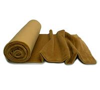 Tissu minkee lisse modèle 50x160 cm (Moutarde)