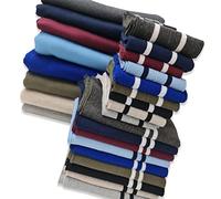 Tissu molletonné,Jersey Hoddie en molleton brossé à l'envers + Poignets et bandes de cou en tricot côtelé assortis, Fils UPCYCLÉS,Neotrims. Navy Blue, 1 meter Sweatshirt Fabric
