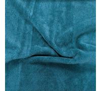 Tissu motif uni BAMBOUNETTE fibre de bambou bleu paon