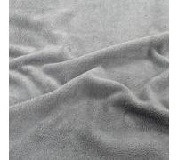 Tissu motif uni BAMBOUNETTE fibre de bambou gris