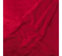 Tissu motif uni BAMBOUNETTE fibre de bambou rouge