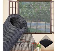 Tissu Moustiquaire au Mètre 120x500cm, Moustiqueres Fenêtre Protection Anti-Insectes Anti Moustique Toile en Tissu moustiquaire pour Chat Fenêtre, Noir