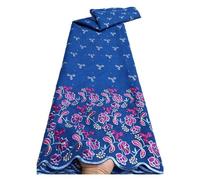 Tissu Nigérian En Coton Et Dentelle Sèche, 5Yards, À La Mode, Voile Suisse, Pierres Brodées, For Femmes, Robes De Soirée Bal Un Design Magnifique Et éLéGant(LY4180-2)