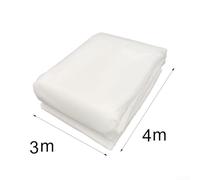 Tissu non tissé résistant au froid avec propriétés de stabilisation et de résistance à la déchirure pour protéger les plantes du gel et des intempéries (3 x 4 m, blanc)