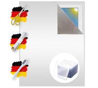 Tissu occultant vendu au mètre | Protection contre la chaleur ou le froid | Protection solaire 100% occultant | Film avec revêtement thermique pour toutes les fenêtres | (blanc perlé avec Nano Pads)