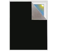 Tissu occultant vendu au mètre | Protection solaire 100% occultant | Film avec revêtement thermique | Store enrouleur sans perçage | Protection thermique | Blackout (noir, tissu uniquement)