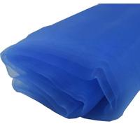 Tissu organza, Décoration d'arc d'anniversaire de mariage, bricolage couture maison nappe rideau cristal Tulle rouleau Organza pure gaze tissu(Royal Blue,180cm x 280cm)