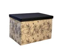 Tissu Ottomans avec Couvercle Moderne Pliable Tabouret de Repos du Pied Ottoman