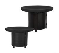 Tissu Oxford 420D pour plaque de feu imperméable et résistant aux intempéries, bouclier contre la pluie, le vent, la neige, la poussière avec cordon de serrage pour le rangement et la sécurité (100 cm