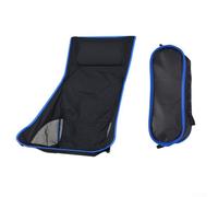 Tissu Oxford de rechange pour chaise de camping pliante, chaise de pelouse, barbecue, pêche, housse de siège de plage portable avec sac de rangement (bleu saphir)