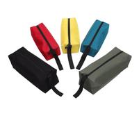 Tissu Oxford Pochette à Outils Imperméable, et Légère 5 Pièces | Format Pratique, Fermeture Éclair Robuste, Design Simple, pour Loisirs Créatifs, Atelier, Transport Facile