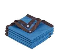 Tissu pare-soleil bleu pour balcon, clôture, fenêtre de 3 x 10 m, protection UV, pare-soleil et vent, avec anneau de protection