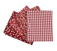 Assortiment de tissu patchwork - 45 x 55 cm - Rouge - 4 pcs