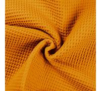 Tissu piqué nid d'abeille 100 % coton gaufré ocre, 1/2 m 140 cm x 50 cm