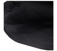 Tissu plissé en mousseline de soie perlée fine pour robe, jupe, costume, couture, loisirs créatifs - 150 cm de large x 444 cm de long (noir, lissage, 3 m)