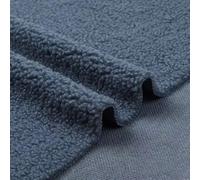 Tissu polaire Sherpa doux et chaud au mètre - Tissu en peluche pour loisirs créatifs, jouets, jetés, oreillers, couture, couvertures - 150 cm de large - Bleu clair