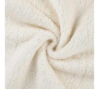 Tissu polaire Sherpa en coton - Écru naturel, 1 m x 150 cm x 100 cm