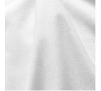 Tissu polycoton uni ATLAS Blanc