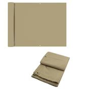 Tissu polyester 300D imperméable et résistant aux UV - Clôture coupe-vent d'extérieur pour maison, hôtel, balcon, terrasse - Solution durable de 1,2 m x 5 m