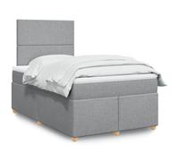 Tissu polyester doux Matelas à ressorts ensachés 120x200cm Gris