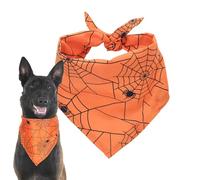 Tissu Pour Chiens - Tissu D'Halloween Dog Hill | Chien De Chall, Conception De Pudding-Réservoir De Chariot-Lavable, Serviette De Salive Réglable Pour Chiens, Idéal Pour Les Costumes Pour F