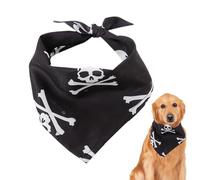 Tissu Pour Chiens - Tissu D'Halloween Dog Hill | Chien De Chall, Conception De Pudding-Réservoir De Chariot-Lavable, Serviette De Salive Réglable Pour Chiens, Idéal Pour Les Costumes Pour F