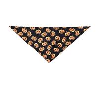 Tissu Pour Chiens - Tissu D'Halloween Dog Hill | Chien De Chall, Conception De Pudding-Réservoir De Chariot-Lavable, Serviette De Salive Réglable Pour Chiens, Idéal Pour Les Costumes Pour F
