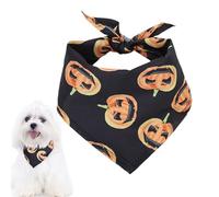 Tissu Pour Chiens - Tissu D'Halloween Dog Hill | Chien De Chall, Conception De Pudding-Réservoir De Chariot-Lavable, Serviette De Salive Réglable Pour Chiens, Idéal Pour Les Costumes Pour F