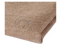 Tissu pour Enceintes Haut-Parleur en Lin, Grille Anti-poussière, Maille Antique grossière, Gaze, Son rétro, Transparent(Dark Beige)