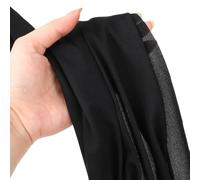 Tissu pour Enceintes Tissu de Haut-Parleur Noir 170 x 50,8 cm, Tissu Grille, Caisson Basses en Tulle
