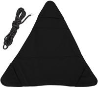 Tissu pour tabouret de trépied portable pliable Tissu pour tabouret de triangle artisanal en toile anti-rayures Tissu pour tabouret de camping pour la pêche noir