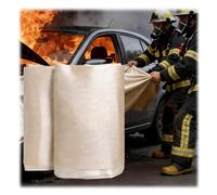 Tissu Résistant À La Chaleur Jusqu'à 1700 °C, Housse De Protection Pour Soudure, Rideau De Soudage, Couverture De Soudage, Tapis De Protection Ignifuge(Beige-A,3x4m/9.8x13.1ft)