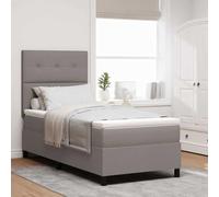 Tissu Respirant Bois Massif literie Moderne Taupe 90x200 cm