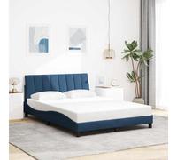 Tissu respirant et durable Coussin de tête de lit intégré Bleu 140x200 cm