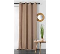 Tissu rideau chanvre LINDER vendu au mètre(...) - Marron Marron G