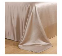 Tissu satin Tissu en soie 25 mm, largeur 280 cm, 100% mûre, teinte unie, épais, for confection de robes, literie, écharpes Tissus au metre(6-Dark Beige Grey,1 meter)