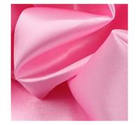Tissu Satiné Tissu satiné polyester haut de gamme, imitation soie, doublure for boîte cadeau, couleur unie, couture robe poupée(Pink,25cm by 150cm)