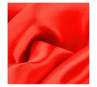 Tissu Satiné Tissu satiné polyester haut de gamme, imitation soie, doublure for boîte cadeau, couleur unie, couture robe poupée(Red,100cm by 150cm)