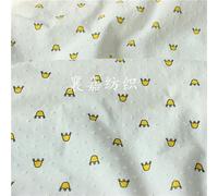 Tissu Sergé 100% Coton Bébé Imprimé Couronne, Tissu Patchwork Pour Bricolage, Couture Et Matelassage, Fat Quarter Matériel Pour Bébé Et Enfant