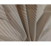 Tissu sergé 100 % coton beige clair teint à rayures 135 g/m² 147 cm de large [17074] Blanc