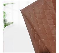 Tissu Simili Cuir Matelassé, Tissu D’ameublement au Mètre en Simili-Cuir Stratifié, Tissu Simili Cuir pour Chaussures Sac Couture Patchwork DIY Bow Craft Applique, Largeur 140CM (Color : Light Brown