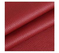Tissu Simili Cuir Similicuir Tissu Simili Cuir, Fin et Stretch - Tissu Faux Cuir - Simili cuir d'ameublement-Vin rouge, 1,4 x 1 m
