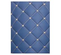 Tissu Similicuir D'ameublement Imitation Cuir Tapisserie pour Chaussures | Sac Couture Patchwork synthétique matelassé(Blue,1.6x7m)