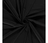 Tissu Suédine extensible Elora aspect daim uni Noir - Par 50 cm