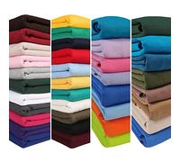 Tissu sweat-shirt et côtes assorties pour la coupe;Dos en molleton brossé Hoddie Jersey, par Neotrims UK. [Red, 1/2 meter (Fabric Only)]