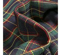 Tissu Tartan Ecossais Robin sur fond Bleu marine - Par 50 cm
