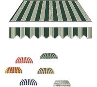 Tissu Terrazzo imperméable pour auvents rétractables - Auvent de rechange en vert, disponible en tailles 150 cm, 200 cm, 250 cm, parfait pour la protection solaire extérieure.